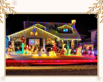 Елочные светильники 300LED ZEW 24м синие ПРЕМИУМ