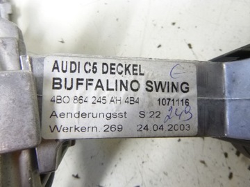 LOKETNÍ OPĚRKA KŮŽE TMAVOMODRÝ MODRÝ AUDI OE 4B0864245
