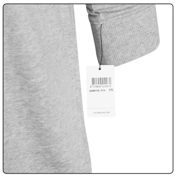 CALVIN KLEIN BLUZA DAMSKA L/S SWEATSHIRT GRAY r.S