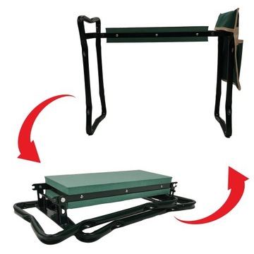 САДОВЫЙ СТУЛ КОЛЕНИ + КАРМАНЫ-ОРГАНИЗАТОРЫ ДЛЯ ХРАНЕНИЯ 3 В 1