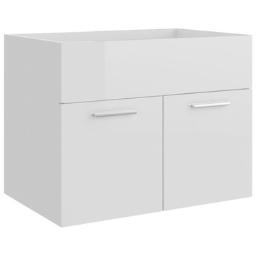 Szafka pod umywalkę VidaXL 804653 60x38,5x46 cm biały połysk