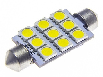 Żarówka Led 42mm C5W C10W 12V 24V DC Biały 4500K