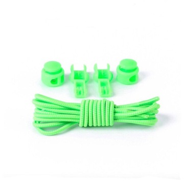 Zielony 2 X No Tie Elastic Lock System sznurowania