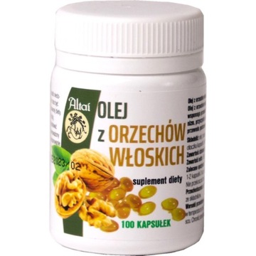 OLEJ Z ORZECHÓW WŁOSKICH 100KAPS. / ALTAI