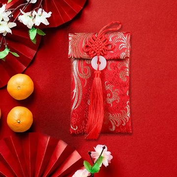 Китайский лунный Новый год, красный конверт с деньгами, подарок в стиле B, вертикальный