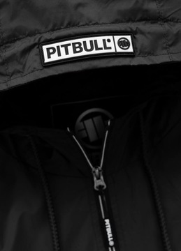 Męska Kurtka Wiosenna z Kapturem Pitbull Wiatrówka ATHLETIC LOGO_L