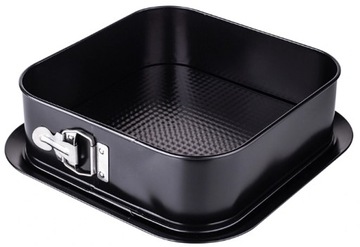 FORMA BLACHA DO CIASTA KWADRATOWA CZARNA SNB 24 CM