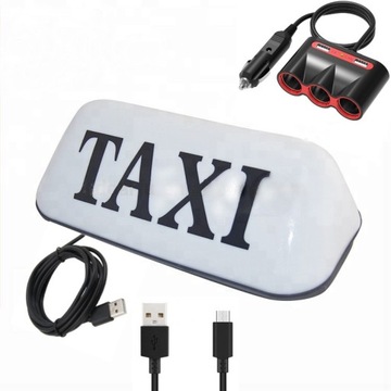 Lampa Kogut Taxi LED Wtyczka USB Trójnik USB