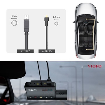 АВТОМОБИЛЬНАЯ КАМЕРА VIOFO A139 PRO 3-КАНАЛЬНАЯ GPS WIFI