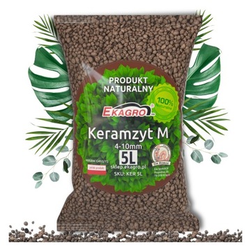 5L Keramzyt Ogrodniczy Średni dodatek do podłoża
