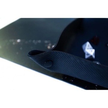 CZARNY DICE TRAY TACKA NA KOŚCI RPG 22X22 CM