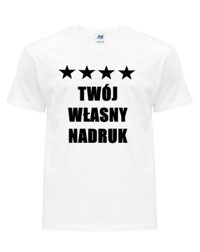 Koszulka męska z twoim własnym nadrukiem T-shirt