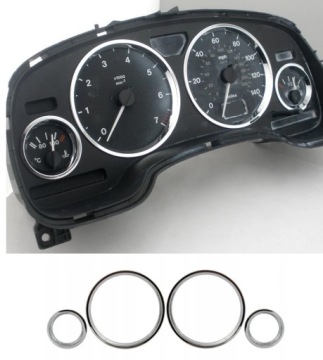 CHROM RAMKI NA ZEGARY LICZNIK OPEL ASTRA II ZAFIRA