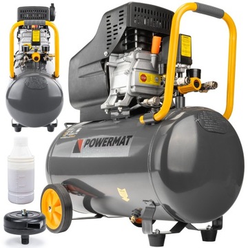 Kompresor olejowy Powermat PM-KO-50T 50 l 8 bar 2 wyjścia