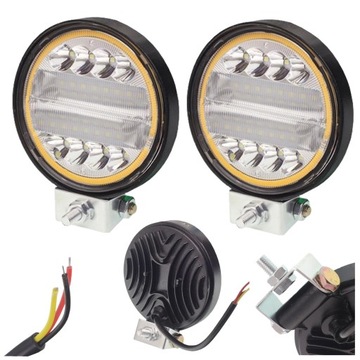 LAMPA ROBOCZA 24 LED COB halogen 72W 12-24V IP67x2