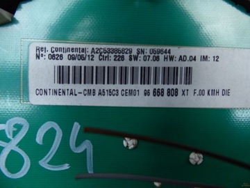 BUDÍKY PŘÍSTROJOVÁ DESKA CITROEN DS3 EVROPA 96668808XT