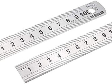 LINIJKA MIARA METALOWA DWUSTRONNA 50 CM / 20 CALI