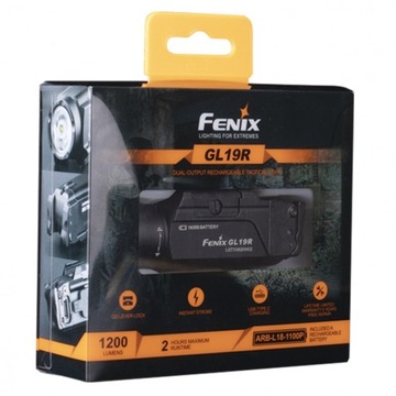 Пистолетный фонарь Fenix ​​GL19R 1200лм 210м USB-C