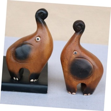 1 пара настольных украшений, скульптура слона, деревянные фигурки слонов, рука