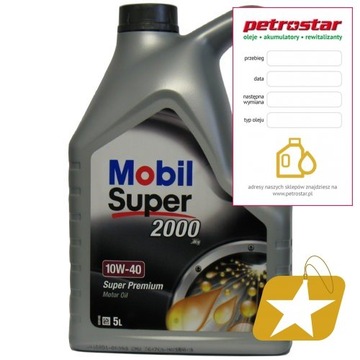 MOBIL SUPER 2000 X1 10W40 5L