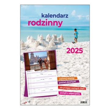 Kalendarz ścienny 2025 - Kalendarz rodzinny