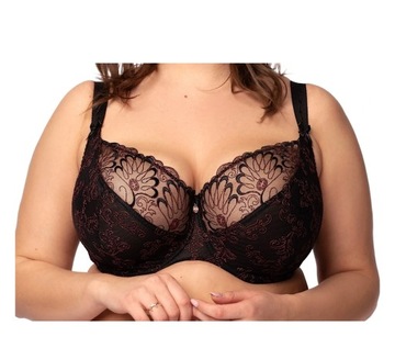 BIUSTONOSZ NESSA TATUAŻ CZARNY/MIEDŹ SOFT 80J GRATIS