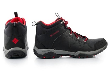 Buty COLUMBIA DUNWOOD MID damskie trekkingowe wysokie czarne skórzane 37,5