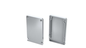 Srebrna Zaślepka końcowa Claro Aluminium do Profil
