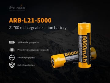 Fenix ​​ARB-L21-5000 V2.0 Аккумулятор 21700 5000мАч 3,6В