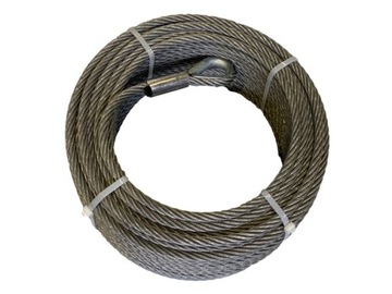 Lina stalowa z kauszą - 8mm x 100m 4.6t