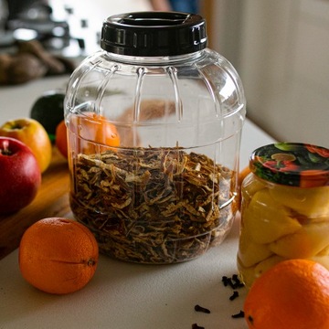 Słoik słój SZCZELNY NIETŁUKĄCY z uchwytem ATEST 12L z tworzywa