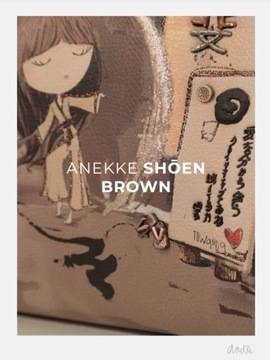 ANEKKE torebka damska do ręki i na ramię Unikatowy design linia Shoen Brown
