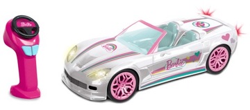 BARBIE Zdalnie sterowany samochód biały kabriolet