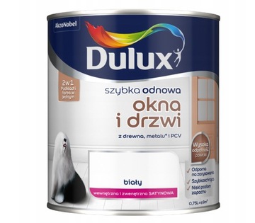 Farba Dulux Szybka Odnowa Okna i Drzwi 0,75L