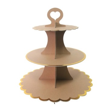 КОРИЧНЕВАЯ БУМАЖНАЯ ТАРЕЛКА ДЛЯ ТОРТА И КУББИНСОВ ДЕНЬ РОЖДЕНИЯ СВАДЬБА