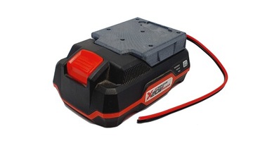 Adapter Parkside x20v z konektorami i przewodami