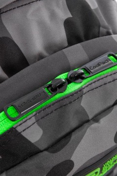 PLECAK MŁODZIEŻOWY MORO DISCOVERY CAMO GREEN NEON