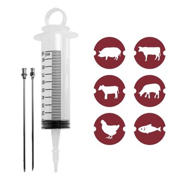 Инжектор для мяса ветчины 100 мл плюс 2 иглы