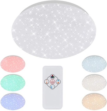 Plafon sufitowy LED RGB Pilot zdalnego sterowania 26 cm 10W