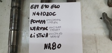BMW E90 E87 E60 SYSTÉM VSTŘIKOVAČE ČERPADLO N47D20C 7797874 7797877 7809128 NR 80