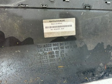 MERCEDES S klasė W222 galinis bamperis komplektinis chromas atšvaitas A222 A222880049 – nuotrauka 11
