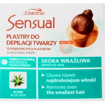JOANNA SENSUAL DEPILATOR PLASTRY DO TWARZY ALOES