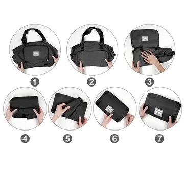 ДОРОЖНАЯ СУМКА РУЧНАЯ КЛАДЬ ДЛЯ САМОЛЕТА, СКЛАДНАЯ, ВМЕСТИТЕЛЬНАЯ, ВОДОНЕПРОНИЦАЕМАЯ