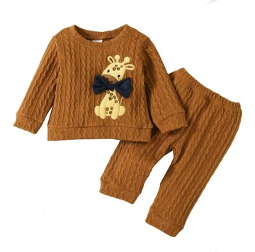 Baby Pant Pack niemowlę Babys Boys Girls jesienno-zimowa bluzka, brązowy