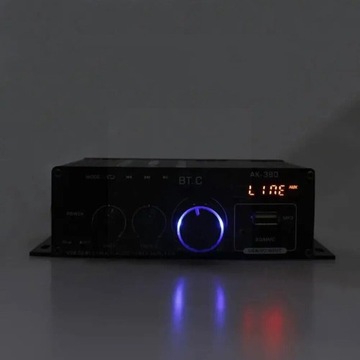 МИНИ-УСИЛИТЕЛЬ BLUETOOTH, РАЗЪЕМ ДЛЯ КАРТЫ SD/USB, ДЛЯ ДОМА ИЛИ АВТОМОБИЛЯ