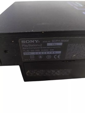 KONSOLA PS2+2KARTY PAM. +1 PAD+OKABL.