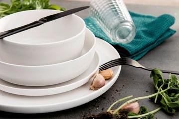 СЕРВИС ВИКТО НА 6 ЧЕЛОВЕК 24 ЭЛЕМЕНТА. МАТОВЫЙ БЕЛЫЙ НАБОР