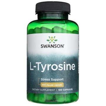SWANSON L-TYROSINE 500MG 100K TYROZYNA STRES