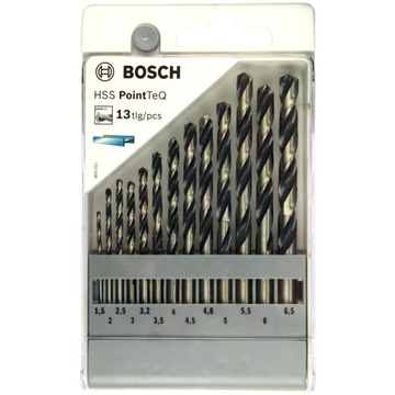 ZESTAW 13 wierteł do stali BOSCH HSS POINTTEQ