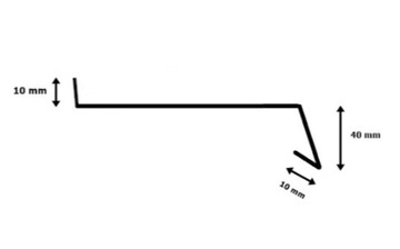 ЗАКРЫШКА ПОДОКОННИКА 40 СМ ГРАФИТ 7024.